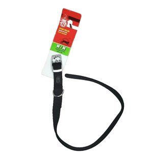 Hagan Dog It Black Nylon Collar Medium Adjustable Dog Leash 5/8"x16"